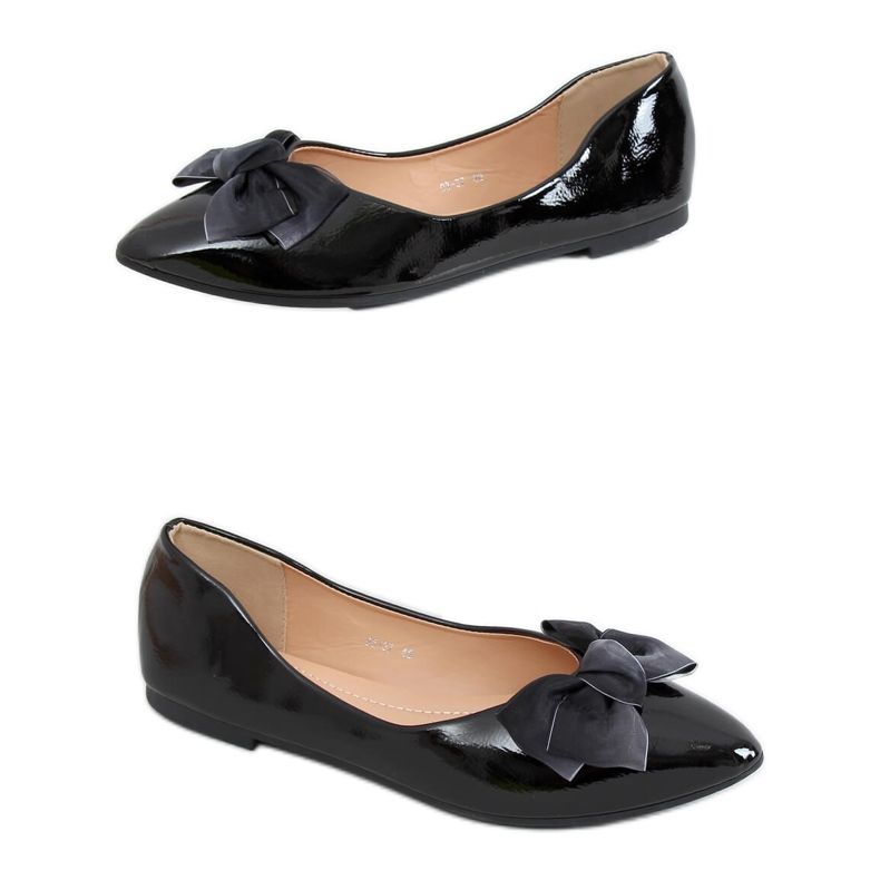 Ballerine da donna laccate nere 98-37 Nere nero