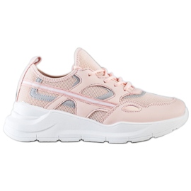 SHELOVET Scarpe da ginnastica rosa casual