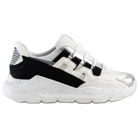 Ideal Shoes Sneakers Con Inserto Nero bianca
