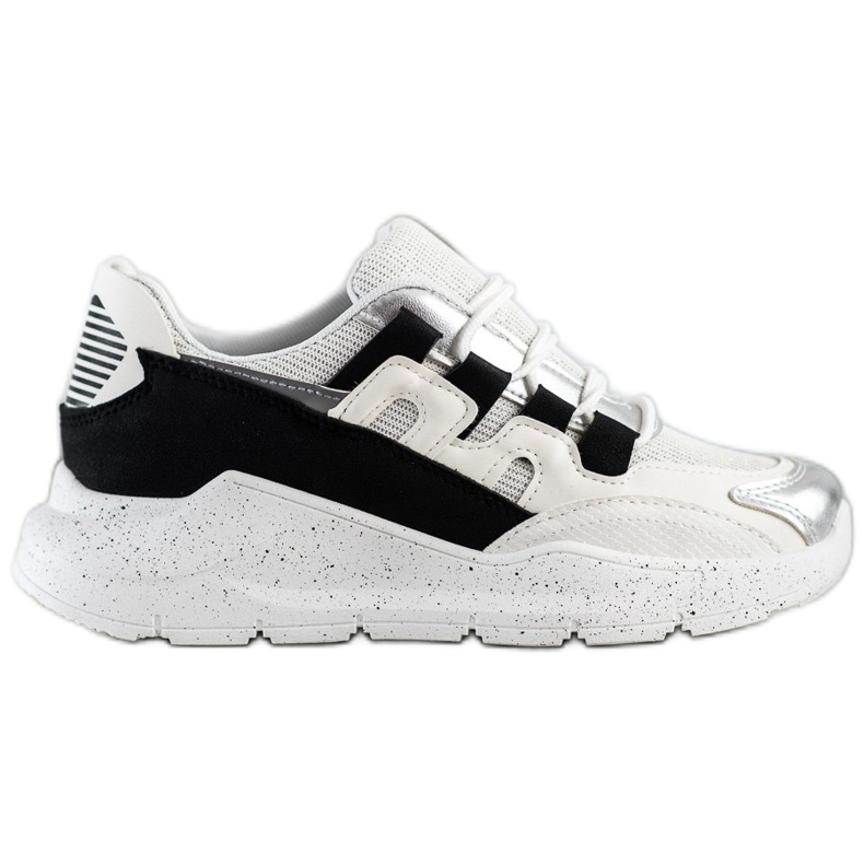Ideal Shoes Sneakers Con Inserto Nero bianca
