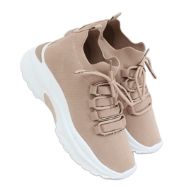 Calzini sportivi beige V8043-2 Scarpe kaki