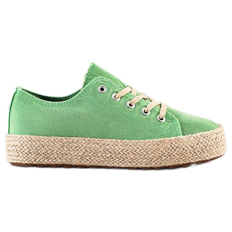 Kylie Espadrillas alla moda verde