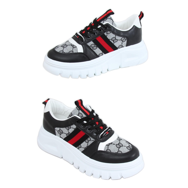 Design scarpe sportive nere 205081 Nero multicolore