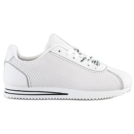 SHELOVET Sneakers traforate Super bianca