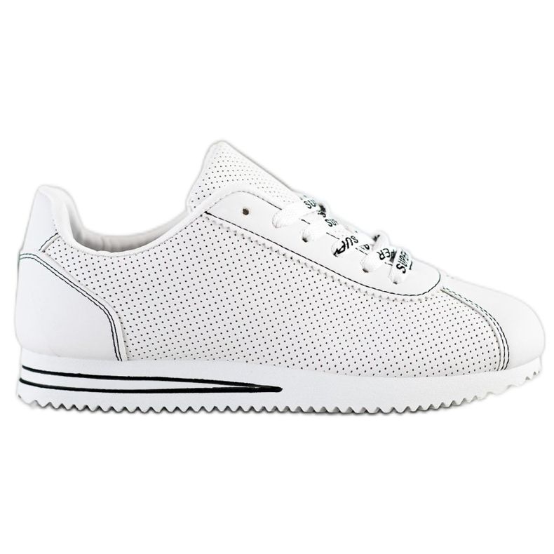 SHELOVET Sneakers traforate Super bianca