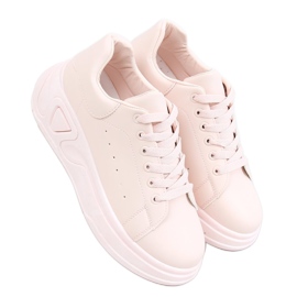 Scarpe con suola alta rosa LA158 Rosa
