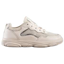 Ideal Shoes Scarpe da ginnastica casual beige