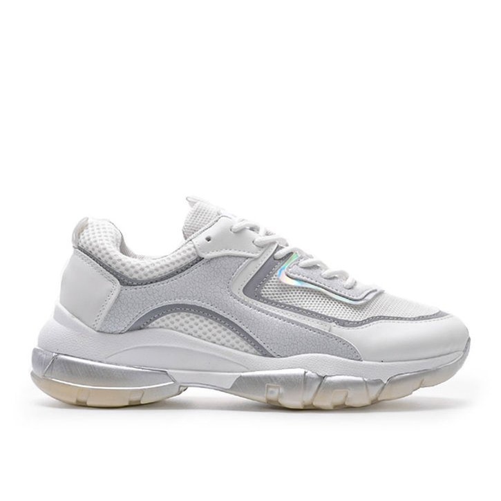 Sneakers sportive bianche 9796 bianca