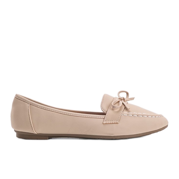 Mocassini Lena in camoscio beige