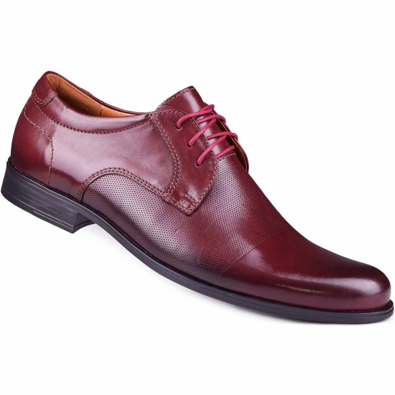 Kampol Scarpe da cerimonia uomo 344/17/D3 bordeaux rosso