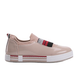Sneakers beige laccate Jayde