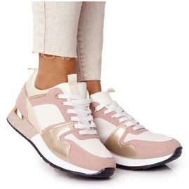 Scarpe Sportive Donna Sneakers Beige Con Broccato Belinda multicolore