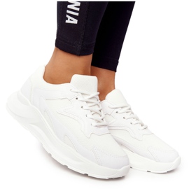 FB2 Sneakers da donna su suola larga White Delusion bianco