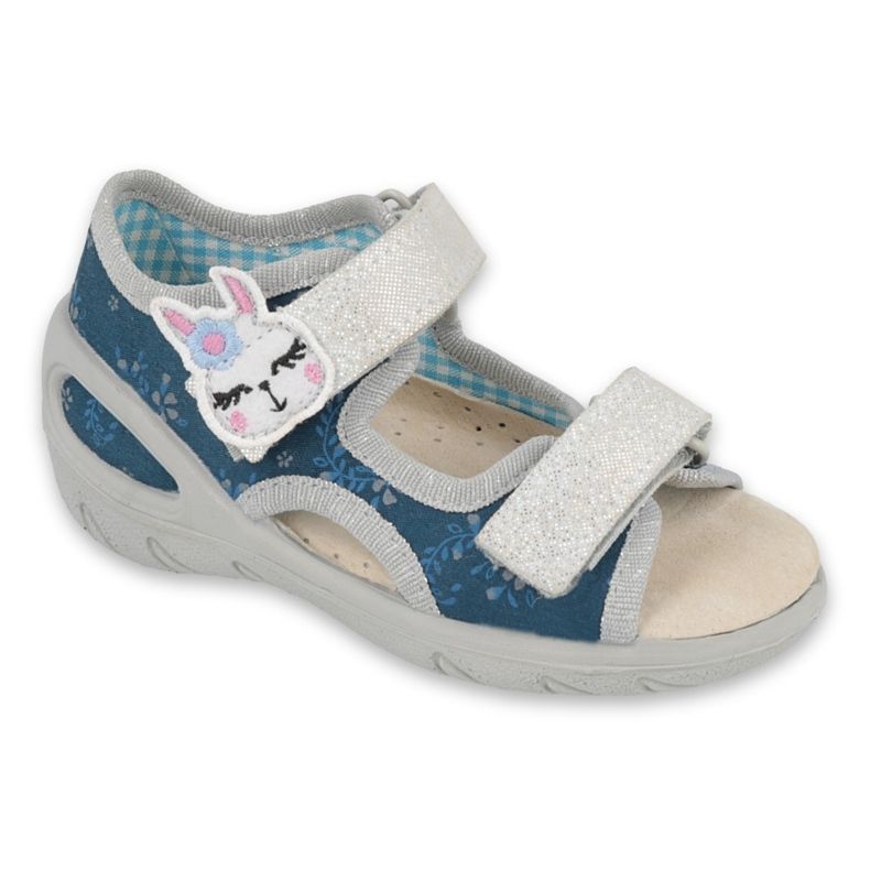 Scarpe per bambini Befado pu 065X154 blu navy grigio multicolore