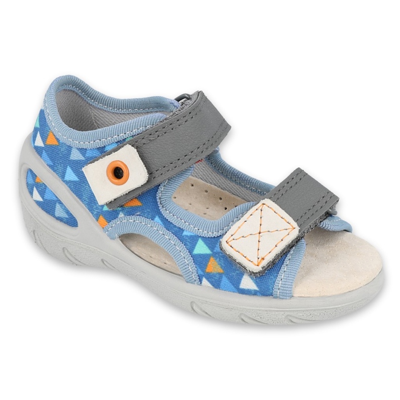 Scarpe per bambini Befado pu 065P158 blu grigio