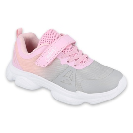 Scarpe per bambini Befado 516X055 rosa grigio