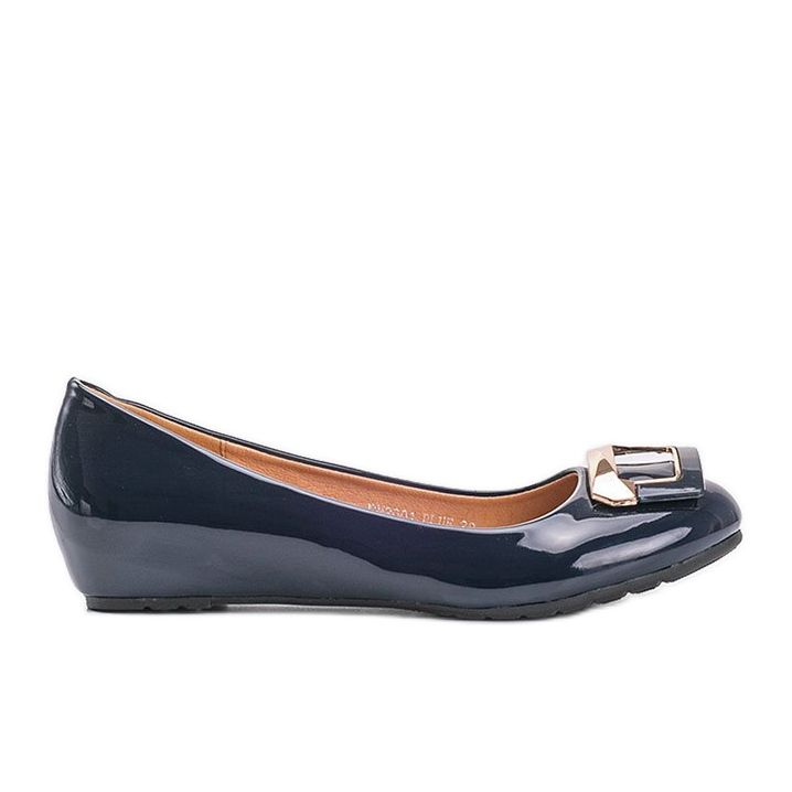 Ballerine Lillie laccate blu navy