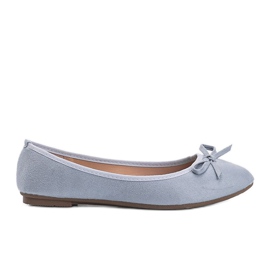 Ballerine Angelina blu con fiocco