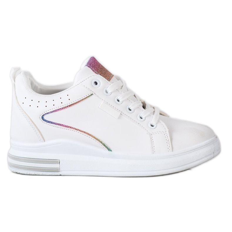 SHELOVET Scarpe Bianche Con Zeppa Nascosta bianca