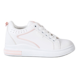 SHELOVET Scarpe Bianche Con Zeppa Nascosta bianco