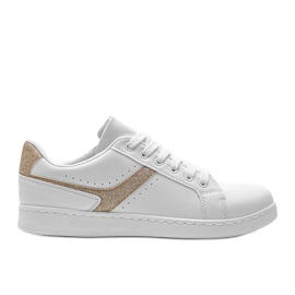 Sneakers Alma bianche e oro bianco