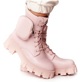 PS1 Platform Boots Workers Pink Saturday rosa
