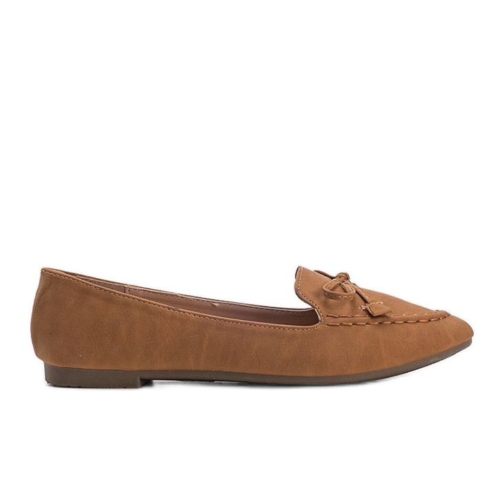 Ballerine in camoscio marrone di Amara