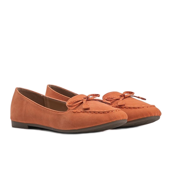 Ballerine in camoscio arancione di Amara arancia