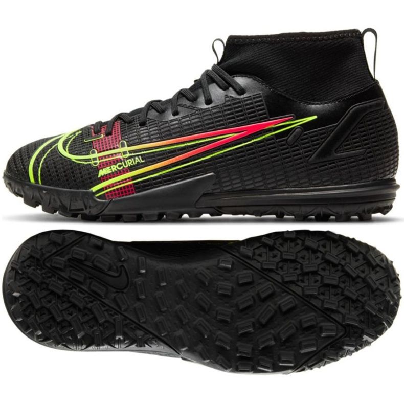 Scarpa da calcio Nike Mercurial Superfly 8 Academy Tf Jr CV0789 090 multicolore nero