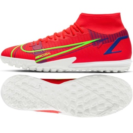 Scarpa da calcio Nike Mercurial Superfly 8 Academy Tf M CV0953 600 rosso arance e rossi