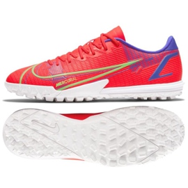 Scarpa da calcio Nike Mercurial Vapor 14 Academy Tf M CV0978 600 rosso arance e rosse