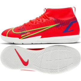 Nike Mercurial Superfly 8 Academy Ic Jr CV0784 600 scarpe da calcio rosso arance e rossi