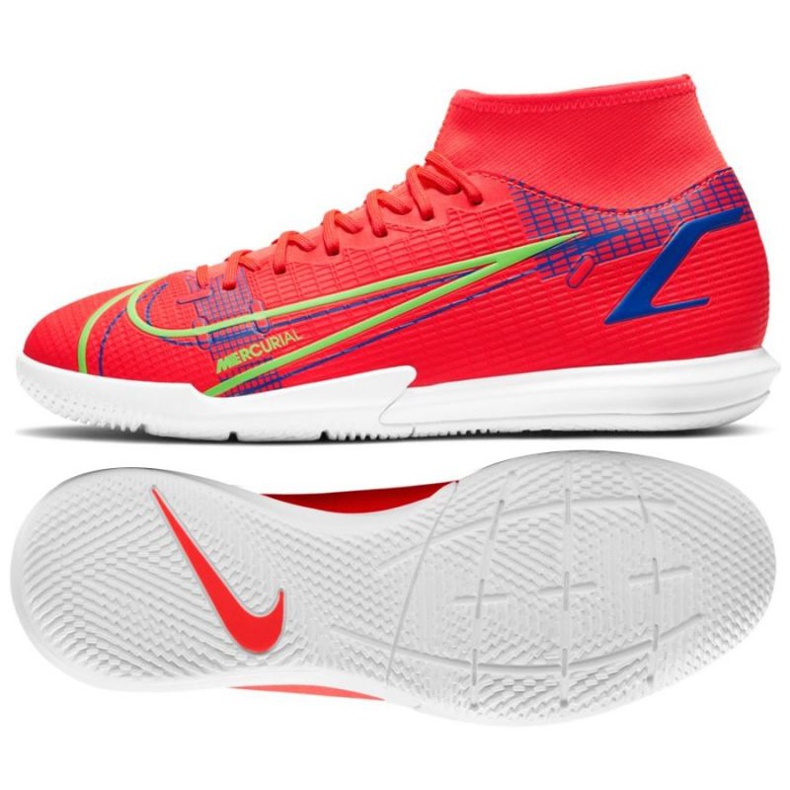 Nike Mercurial Superfly 8 Academy M Ic CV0847 600 scarpe da calcio rosso arance e rosse