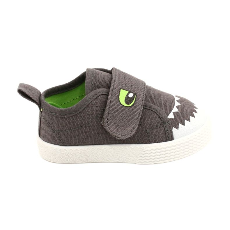 News Sneaker per bambini Velcro Crocodile 21DZ26-3923 GRIGIO