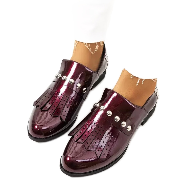 Scarpe slip-on marroni Cassidy da donna rosso