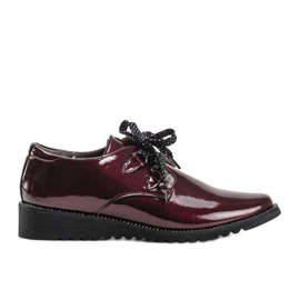Scarpe con zeppa bordeaux Jeanette rosso