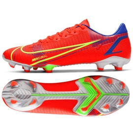 Scarpa da calcio Nike Mercurial Vapor 14 Academy FG / MG M CU5691 600 rosso arance e rosse