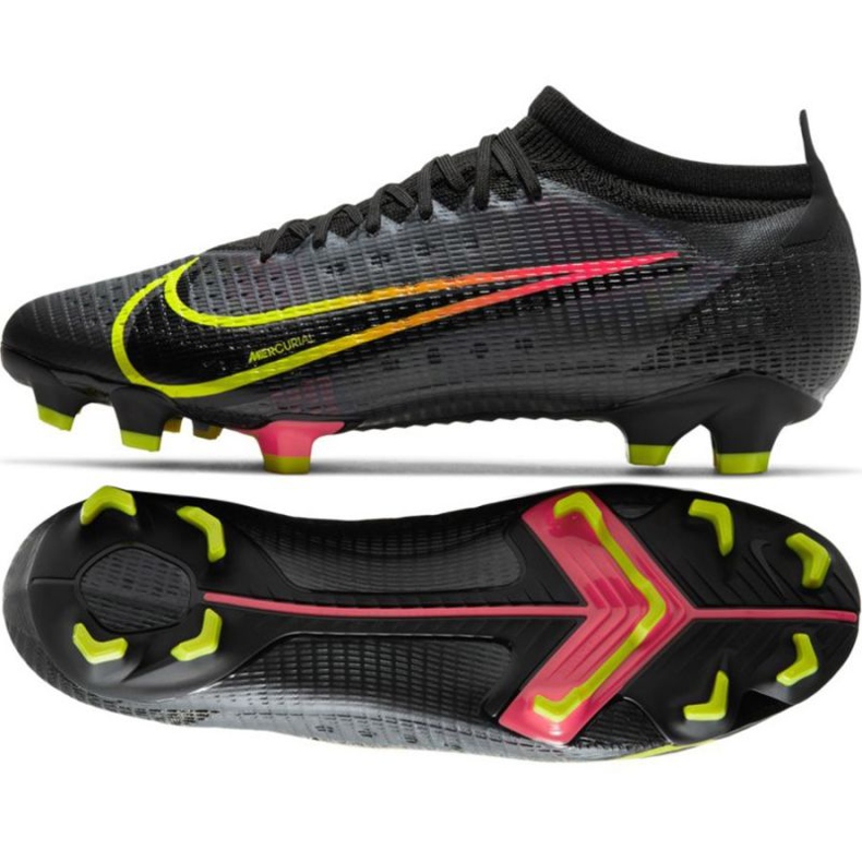 Nike Mercurial Vapor 14 Pro Fg M CU5693 090 scarpe da calcio multicolore nero