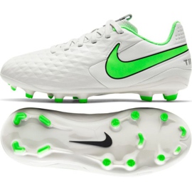 Nike Tiempo Legend 8 Academy Mg Jr AT5732 030 scarpe da calcio avorio bianco