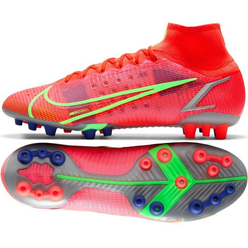 Nike Mercurial Superfly 8 Elite Ag M CV0956 600 scarpe da calcio rosso rosso