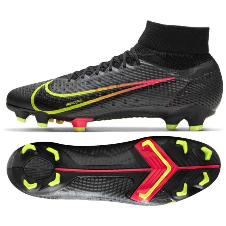Nike Mercurial Superfly 8 Pro Fg M CV0961 090 scarpe da calcio multicolore nero