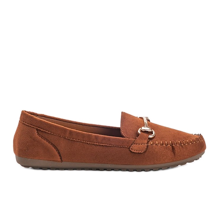 Mocassini marroni con fibbia Brandy marrone