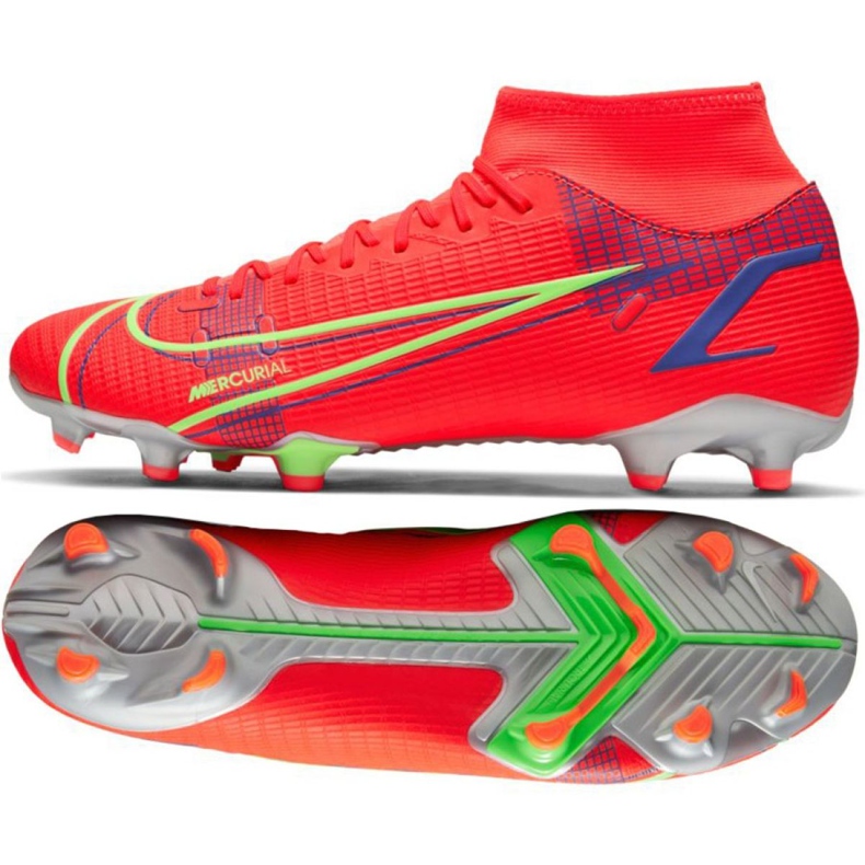 Nike Mercurial Superfly 8 Academy Mg M CV0843 600 Scarpa da calcio rosso arance e rosse