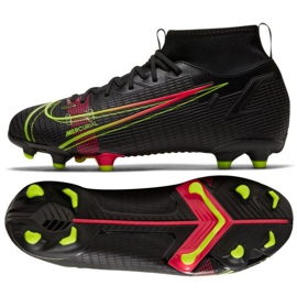 Nike Mercurial Superfly 8 Academy Mg Jr CV1127 090 scarpe da calcio nero nero