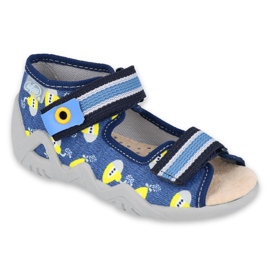 Scarpe da bambino Befado gialle 350P020 blu