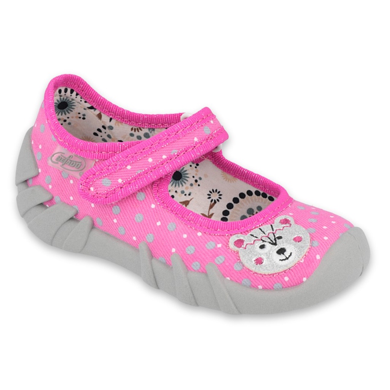Scarpe per bambini Befado 109P209 rosa grigio