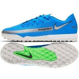 Scarpa da calcio Nike Phantom Gt Academy Tf M CK8470 400 blu blu