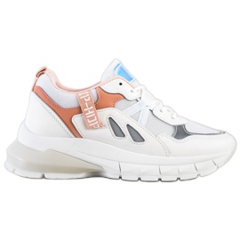 SHELOVET Sneakers Sulla Piattaforma Con Mesh bianco