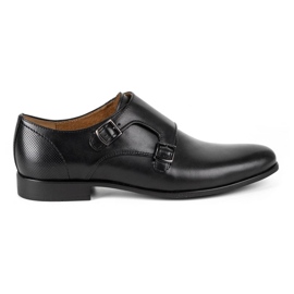 Kampol Scarpe da uomo formali monki 341/15 nere nero