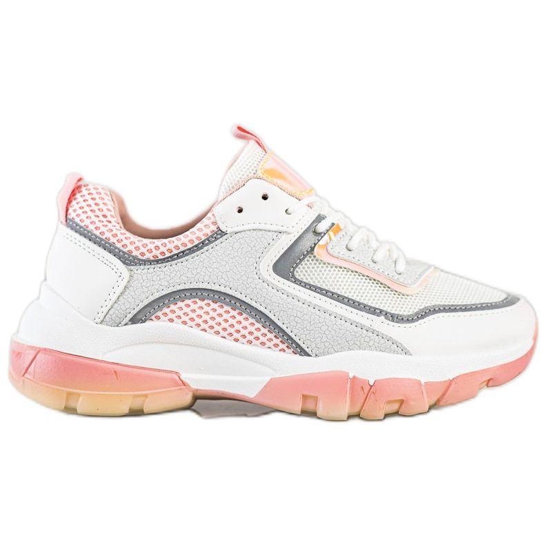 Ideal Shoes Sneakers Con Inserto Glitter bianca